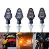 Motorcycle LED Blinkers Signal Lamps with 25cm Wiring, Easy Installation, 30000 Hours Lifespans, for ATVs and Motorbikes