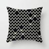 Office Living Room Home Pillowcase Car Ornaments Geometric Black and White Pattern Pillowcase