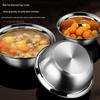 316 Stainless Steel Multi-Use Kitchen Bowl: Mixing, Cooking, Washing, Soup, Rice, and More.