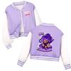 5600 Kids Girls Lily Lovebraids Printed Long Sleeves Casual Sport Baseball Jacket