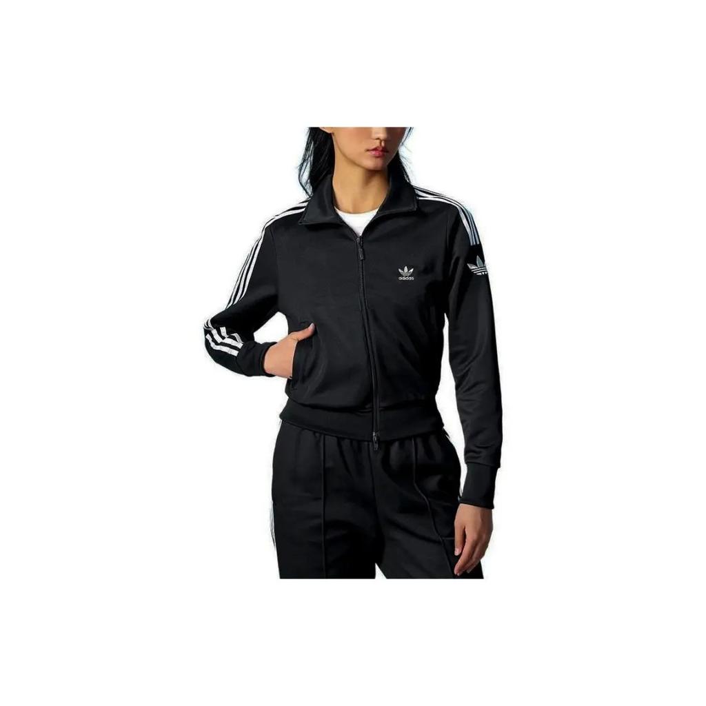 Adidas Original Classic Three Stripes Sports Jacket Women's Black