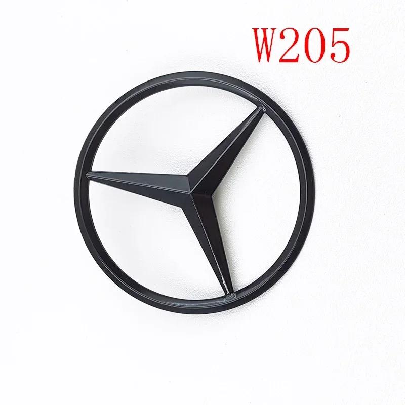 3D ABS Black C43 Logo Letters BITURBO 4MATIC Badge Car Rear Star Sticker BITrunk AMG Emblem For Mercedes Benz AMG W205 W206 C205