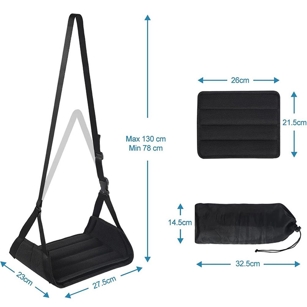 Portable Airplane Footrest Desk Foot Hammock Foot Hanger for Plane Travel Accessories