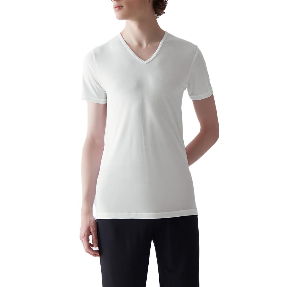 Gunze Acedron Men's V-Neck T-Shirt