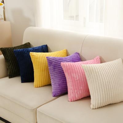 Supersoft Corduroy Cushion Cover Home Decor Pillow Covers Plain Striped Throw Pillow Case for Sofa Bed Living Room
