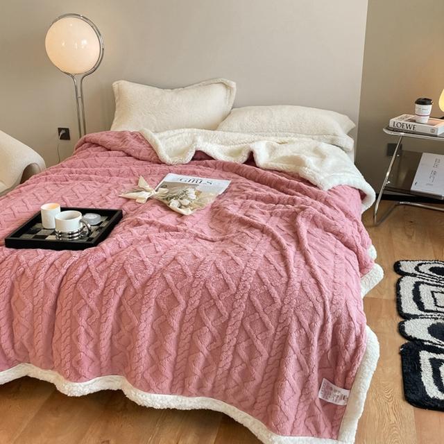 Thick Super Soft Bed Blanket Winter Warm Bed Covers Double Sofa Blankets Office Nap Shawl Sofa Cover Fluffy Bedspread On The Bed