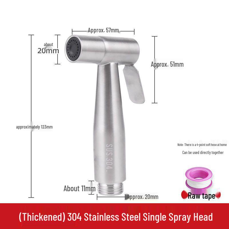 High-Pressure Toilet & Bidet Sprayer with Faucet Angle Valve