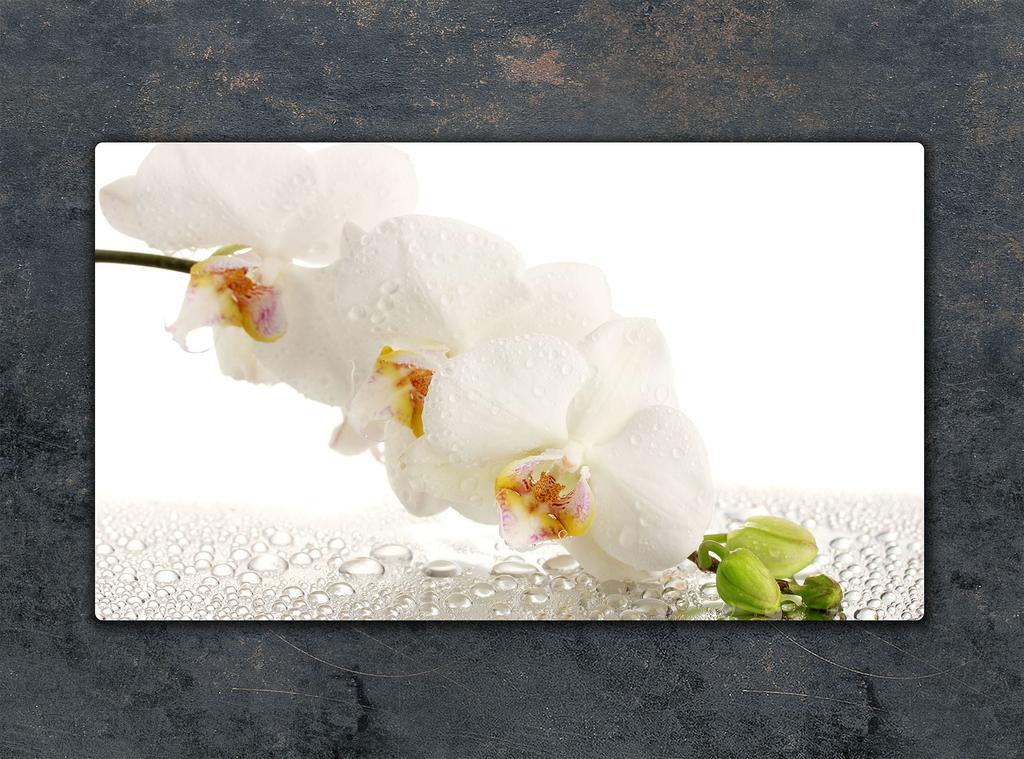 SZKLANA DESKA DO KROJENIA 52x30 ORCHIDEA