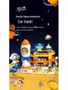 Rocket Space Adventure Track Car Toy for Kids – Educational Building & Parking Set