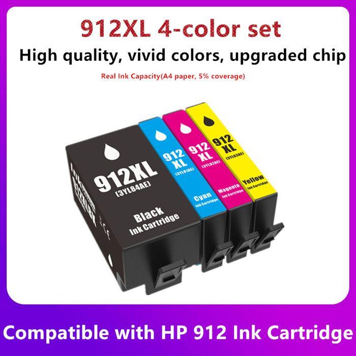 Ink Cartridge - YUMI MAZAO - 912XL/917XL - Compatible HP - Pack of 3 - Multi-colors