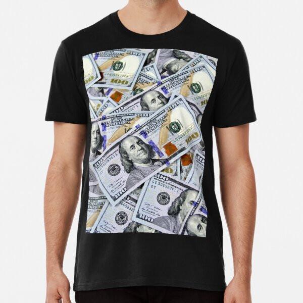 

Футболка с купюрами сто долларов S-5XL Сделано в Австралии/США 3XL