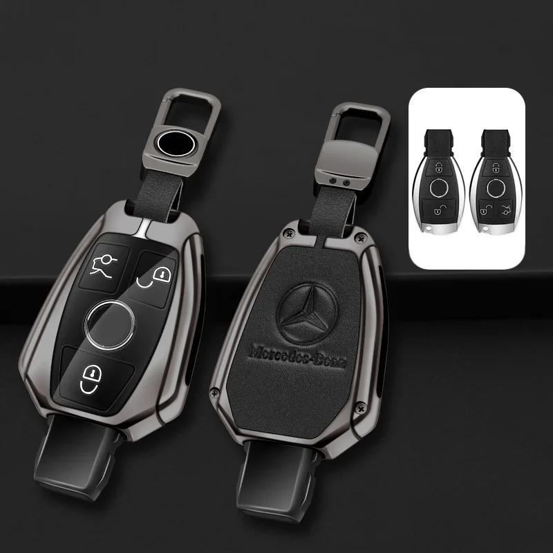 FHP3   2025 New Zinc alloy Car Remote Key Case Cover Shell For Mercedes Benz A B C S Class AMG GLA CLA GLC W176 W221 W204 W205 Auto Acc