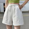 2026 Summer High-Waist Wide-Leg Cotton Linen Casual Shorts