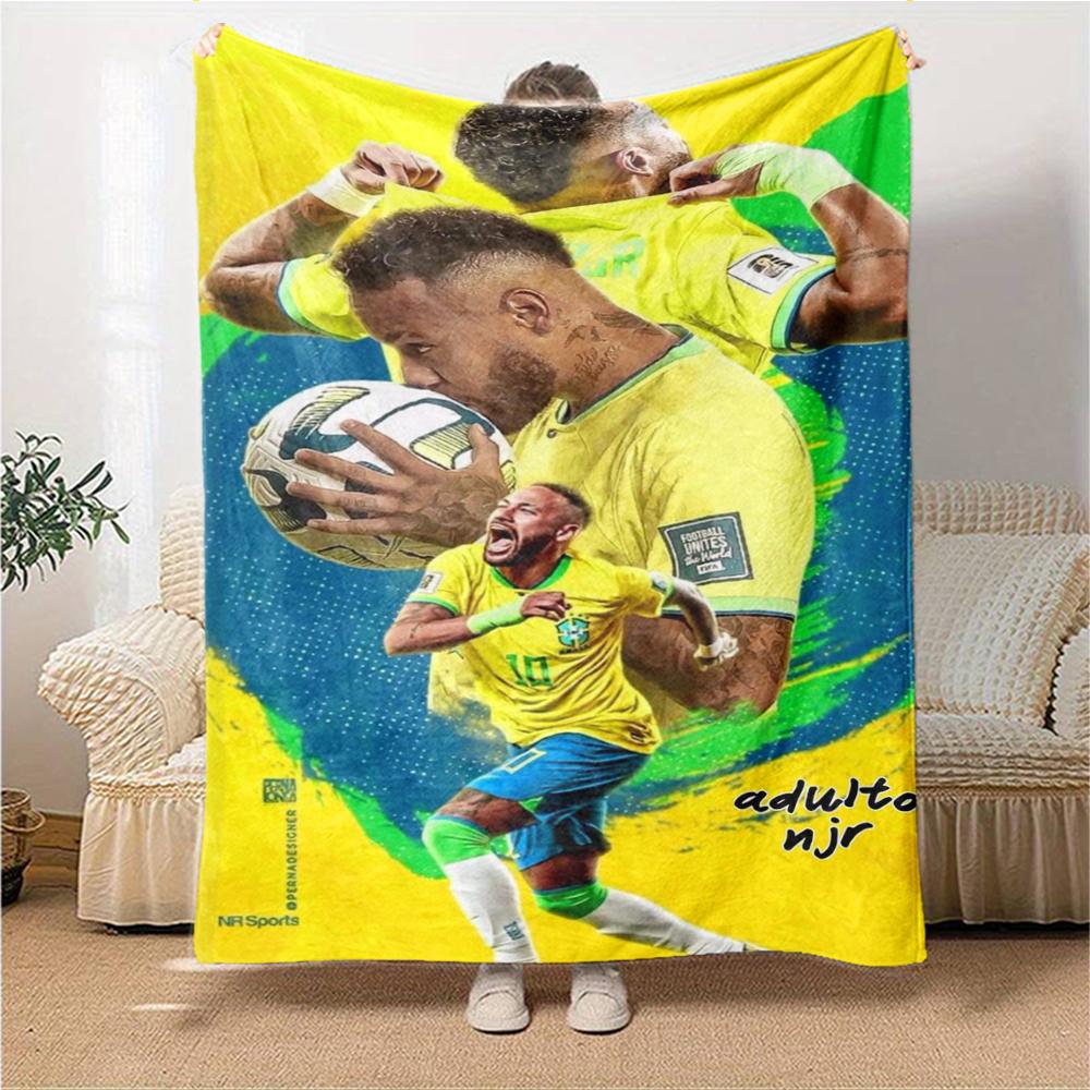 Prince Soccer printed flannel breathable and warm blanket, a stylish home gift, suitable for home, office and bedspread use. 15a166