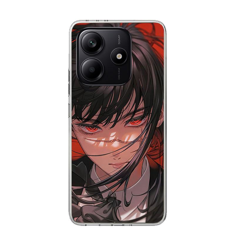 

C-Chainsaw Mans Yoru War Devil Phone Case For Xiaomi Redmi Note 15 14 13 12S 12 Pro Plus 11S 11E 11 11T 10S 10 Art Soft Pattern Redmi Note 14 Pro 5G