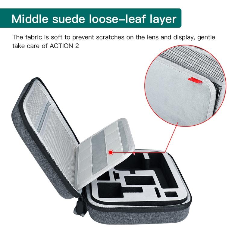 Storage Handbag Travel Carrying for Case Pouch Hard EVA for  Shock-proof Bag for  Action 2 Sports Camera Accessorie