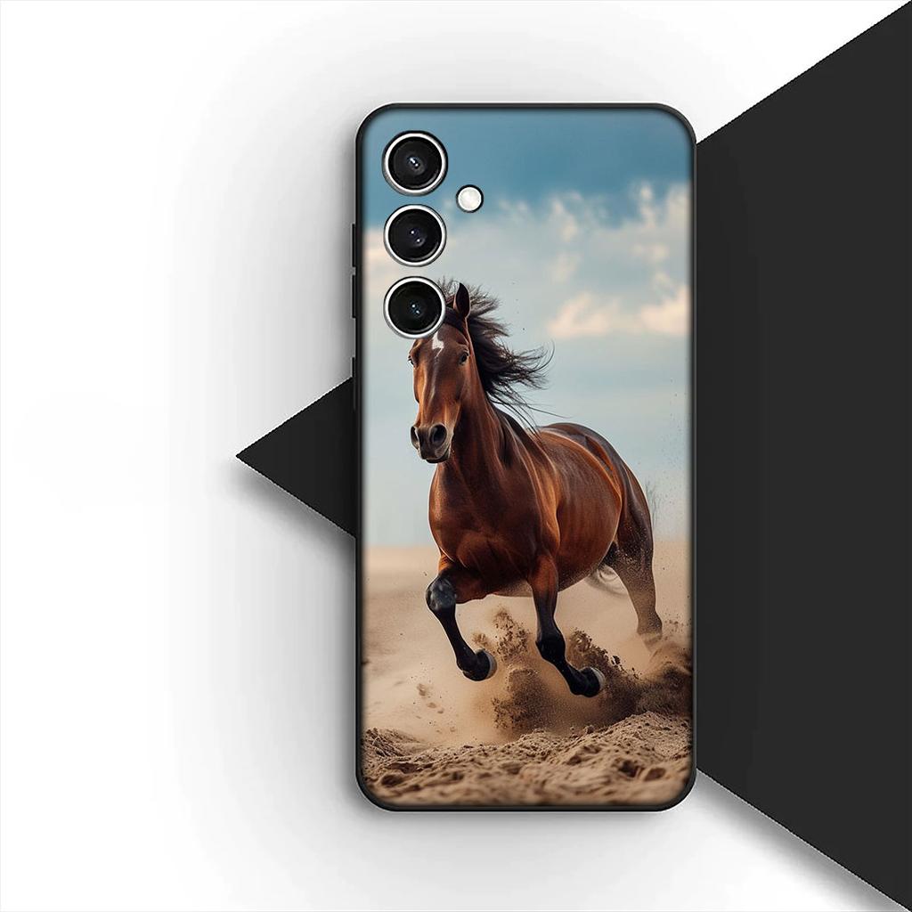 Running Wild And Free Horse Cover for Apple iPhone 16 14 15 Plus 11 Pro Max 16E ProMax + 15Plus 16+ 14+ Coque Phone Case