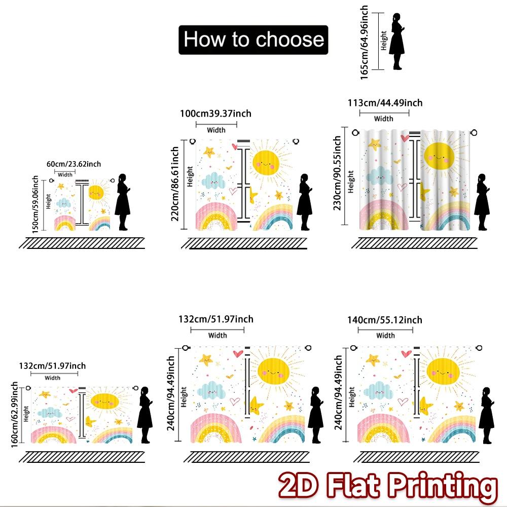 1pc 2D flat Photography Backdrop Tapestry Cute Sun and 100% Polyester Festive Holiday Use for Holiday celebration decorations