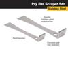1pcs Stainless Steel Pry Bar Scraper, 10 Inch Long, Pry Tool, Scraper and Pry Bar, Metal Pry Tool, Flat Pry Bar, Long Scraper
