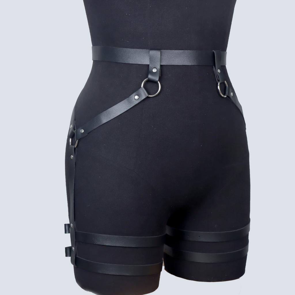 Herrenmode Schlichter Gürtel Sexy Herren Strumpfbandgürtel Fetisch Harajuku Stil Festival Karneval Kostüm Gürtel