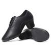 3.5CM Latin Dance Shoes Mens Boys Leather Jazz Dance Shoes for Women Girls Professional Shoes