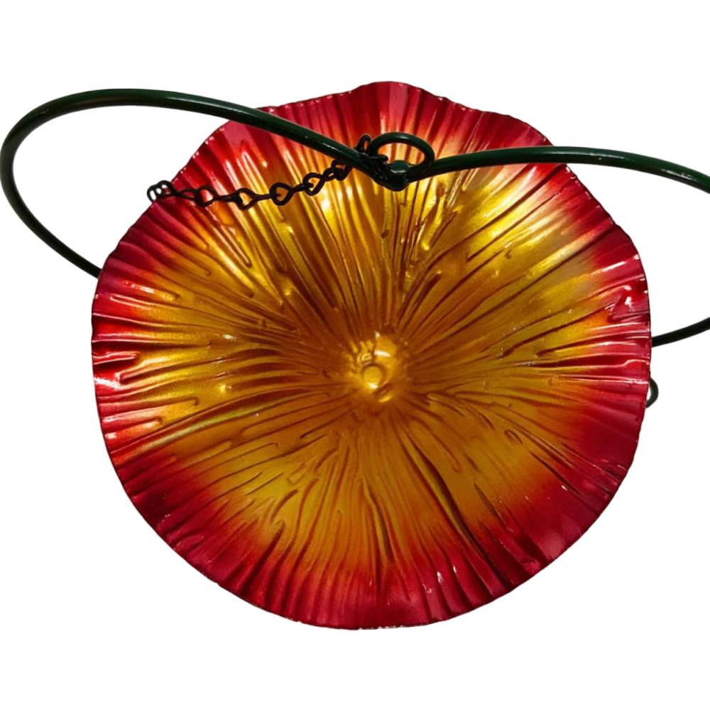 Heart Shape Hanging Bird Feeder Retro Bird Water Drinker Bird Watching Hummingbird Feeder  Yard красный