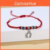 Owl Flower Turtle Elephant Pendant Weaving Bracelet With Beads For Party And Celebration