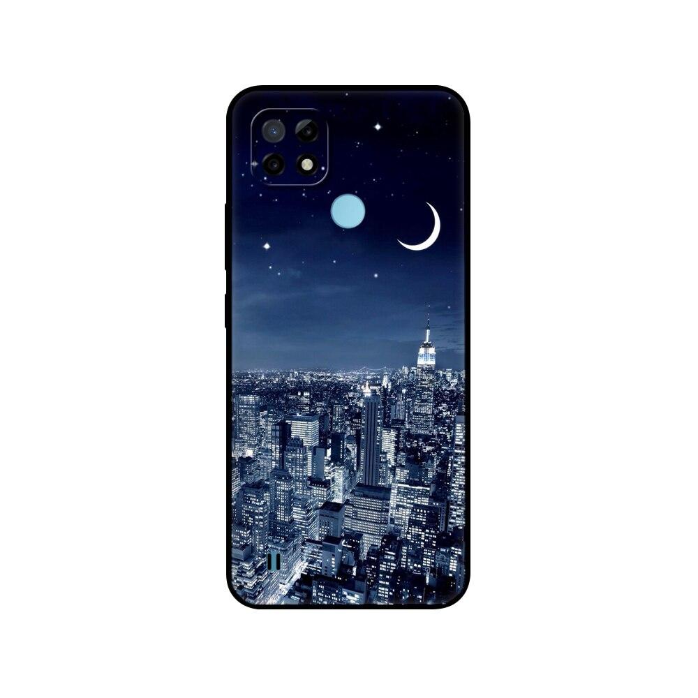 For Realme C21 Case Silicon Back For OPPO RealmeC21 C 21 Phone Covers 6.5" Funda RMX3201 Bumper Capa Etui Soft Black Tpu Case