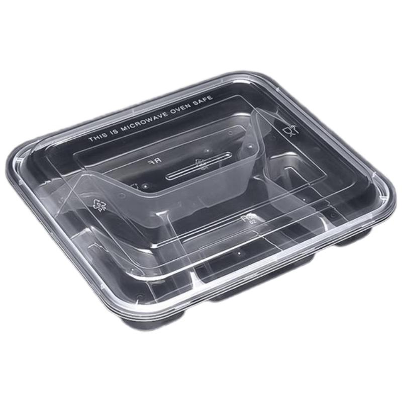 SEE KEAN Disposable 4-Compartment Takeaway Containers