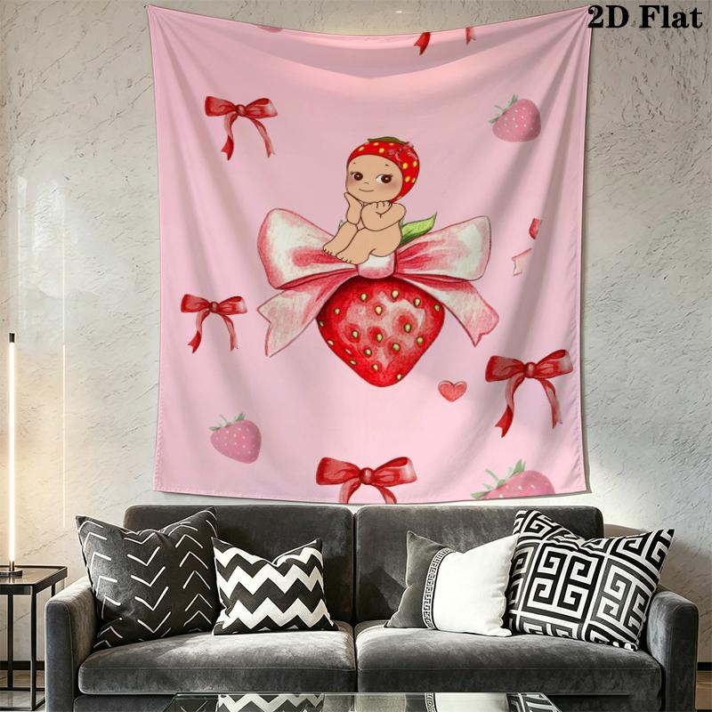 Sonny Angel Wall Tapestry Aesthetic Wall Hanging Printed Fabric Blanket Decorative Tapestries for Bedroom Living Room Home Decor