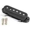 Musiclily Pro Staggered Alnico 5 Single Coil Neck for Strat Electric Black ST-60SE Pickup, Pickup, Guitar,