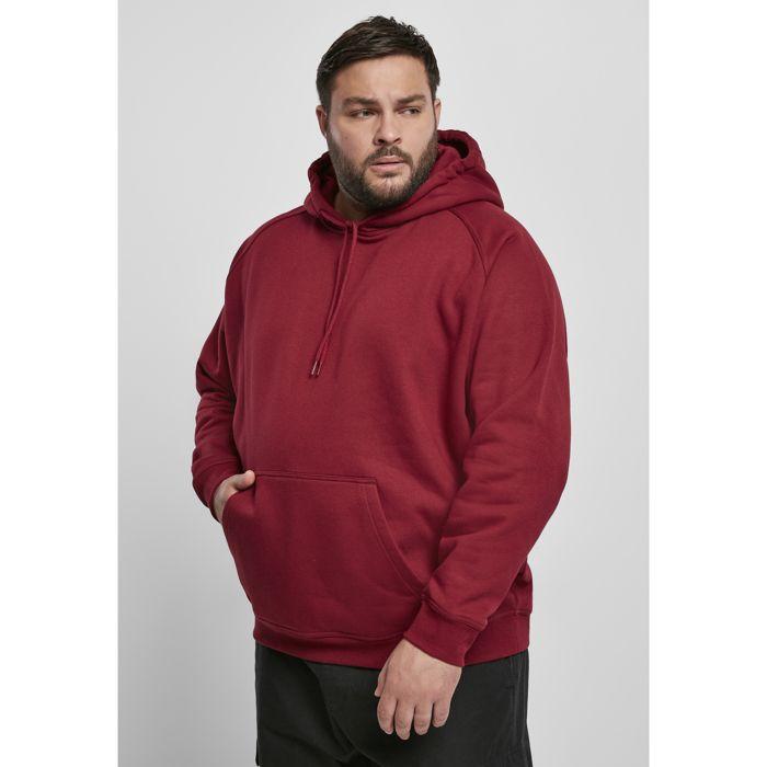Sweatshirt à capuche - URBAN CLASSICS - Grandes tailles - Bordeaux - Manches longues - Mixte