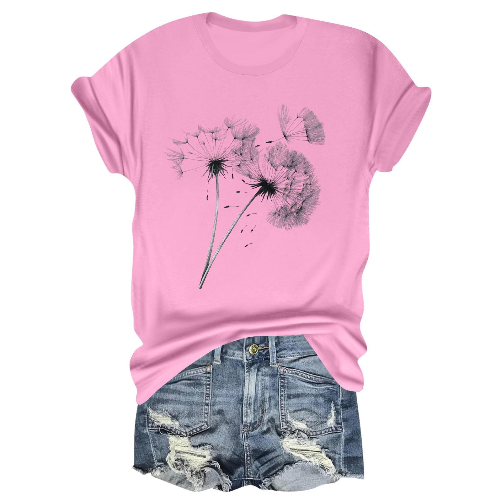 

Детская повседневная футболка с круглым вырезом и короткими рукавами с принтом и надписью «Топ» 110 розовый