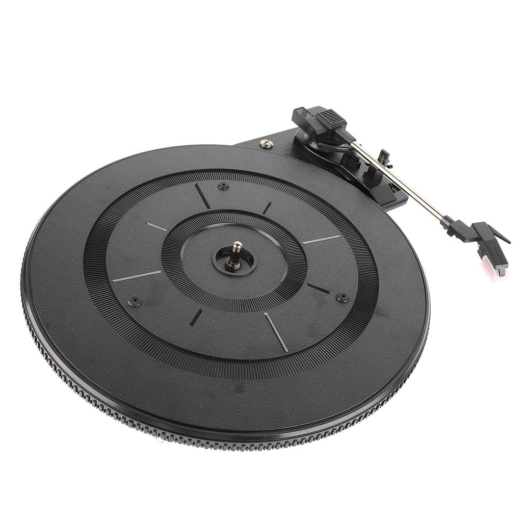 Record Player Turntable Black Plastic Belt Drive Gramophone Turntable Instrument Accessory