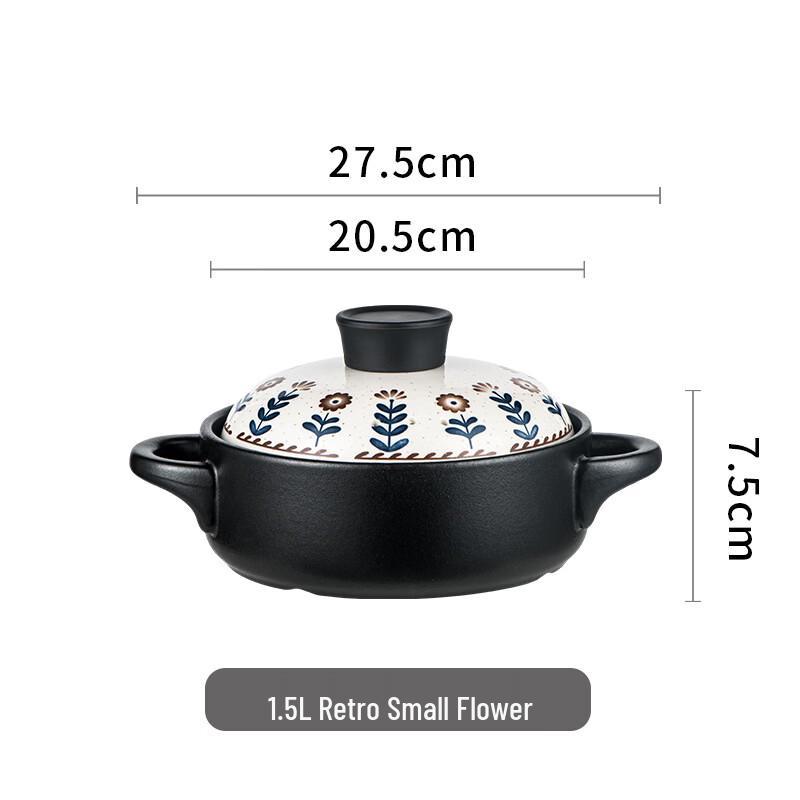 Handon Retro Floral Ceramic Casserole