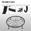BOLESKA Flower Stand Iron Flower Stand Flower Pot Stand Pot Stand with Cat Feet Plate Decorative Stand Gardening Antique Indoor Outdoor Stylish Pieces