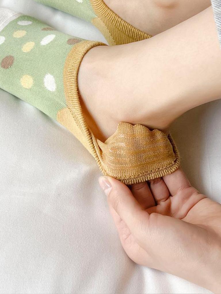 10 Pairs of Colorful Bear Series Comfortable, Breathable and High-level Appearance Short Socks