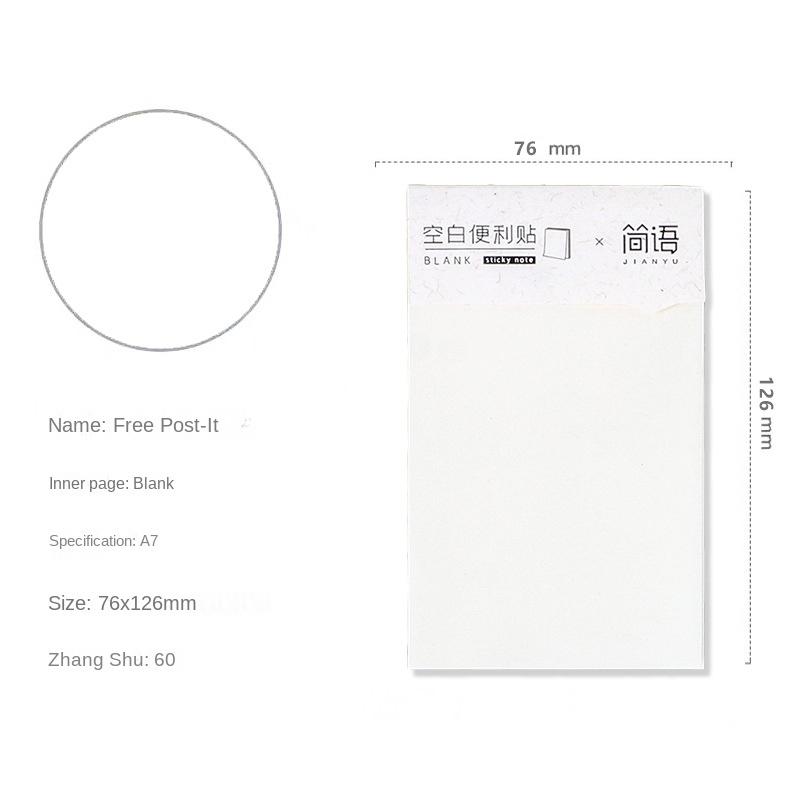 A6 A7 A8 Line Grid Blank Waterproof Transparent Memo Sticky Note Paper Daily To Do It Check List Paperlaria School Stationery