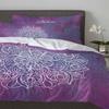 Purple Watercolor Mandala Duvet Cover Bed Bedding Set Home Textile Quilt Cover Pillowcases Bedroom Double Bedding Set No Sheet