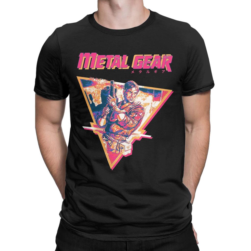 Metal Gear Operation Intruder Option TShirt Summer TShirts Mens 100 Cotton ONeck Plus Size Tees Short Sleeves Vintage Tops