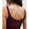 Lululemon Nulu Ribbed Cropped Tank Top  Heart Burgundy Bay