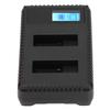 AHDBT‑801 Camera Battery Charger Multifunction Dual Slot Camera Battery Charging Station for Camera Battery
