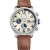 Historical Collection Beige Dial Brown Leather Strap Men's Quartz Watch 1791239