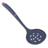 Silicone Skimmer Heat Resistant Slotted Spoon with Long Handle for Oil Filtering Food Serving Ladle Kitchen Strainer Tool Grey