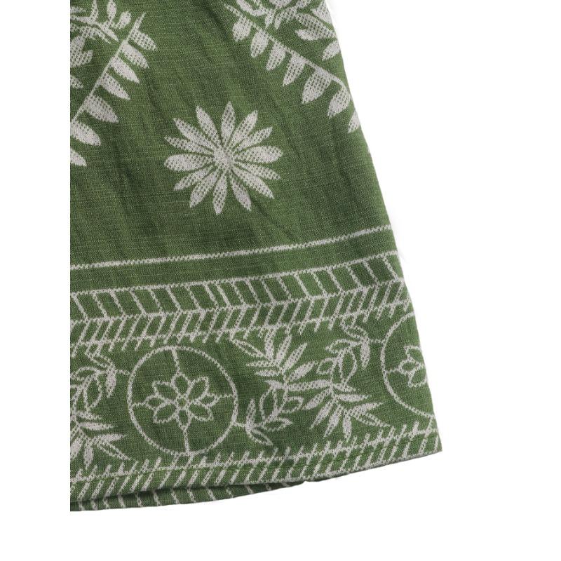 VEZFAA Women's Fashion Summer Spring Flower Pattern Print Sleeveless V-Neck High Waist Casual Dresses