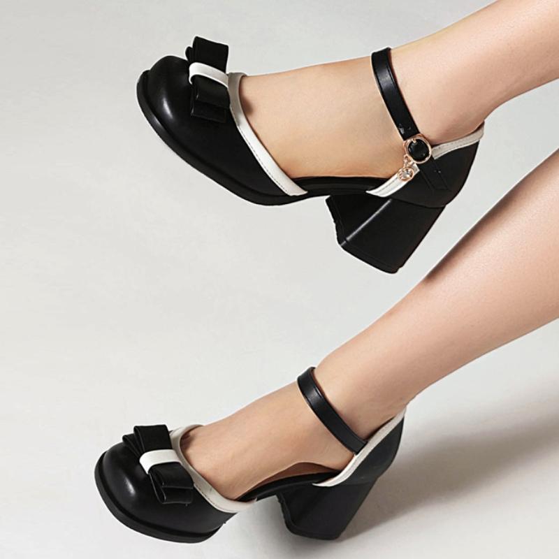 Close Toe Women Sandals Summer Shoes Outside Sweet Bow D'Orsay Ankle Strap Elegant Black Nude Green Party Wedding Shoes Brand