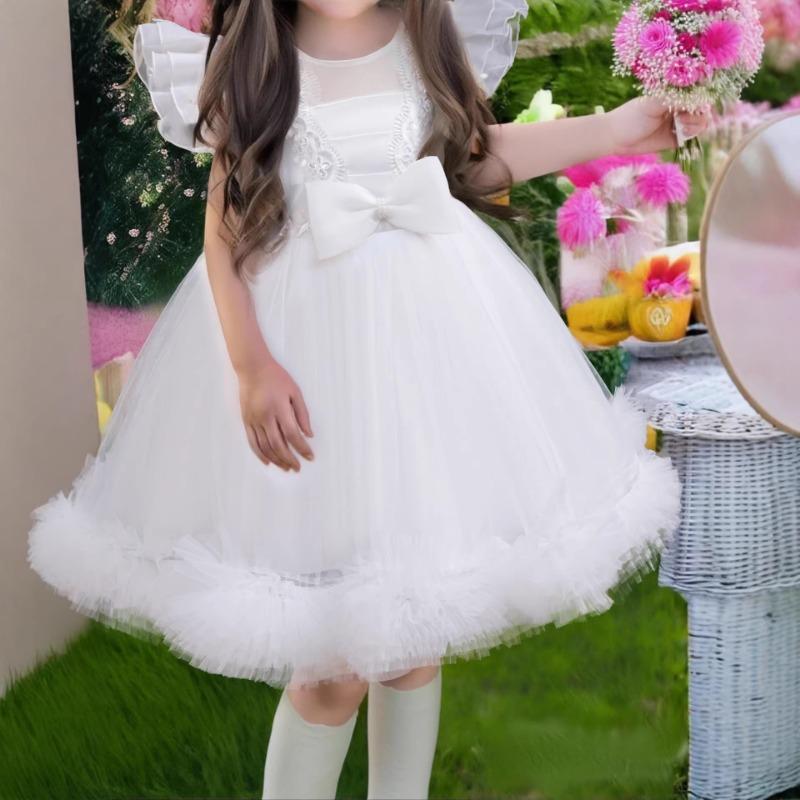 Dívčí tylé princeznovské společenské šaty Dětské párty šaty