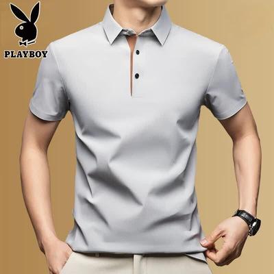 Men's Ice Silk Short Sleeve Polo Shirt