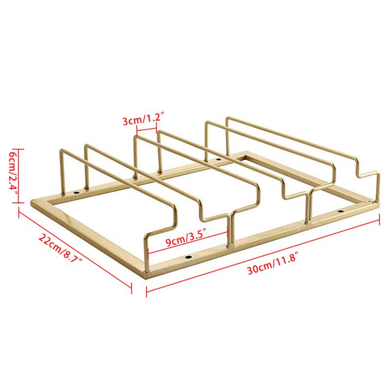 Hängender Weingläserhalter, multifunktionaler Kelchregal-Organizer mit 3 Steckplätzen für Restaurants, Bars
