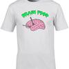 Funny Unisexs T Shirt Brain Food Geek Goth Alternative Nerd Clever Halloween